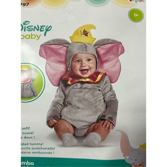 Disney Baby Dumbo Infant Costume 12-18m 12m 18m NWT Halloween - Picture 3 of 8